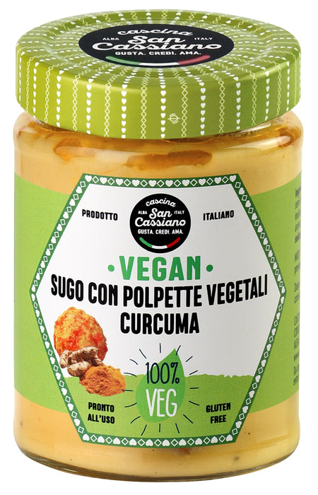Sugo con Polpette Vegetali e Curcuma - Cascina S. Cassiano - Gluten Free